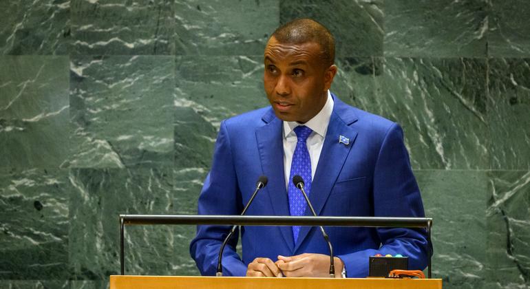 Today’s challenges are ‘opportunities for transformation’, Somali leader tells UN
