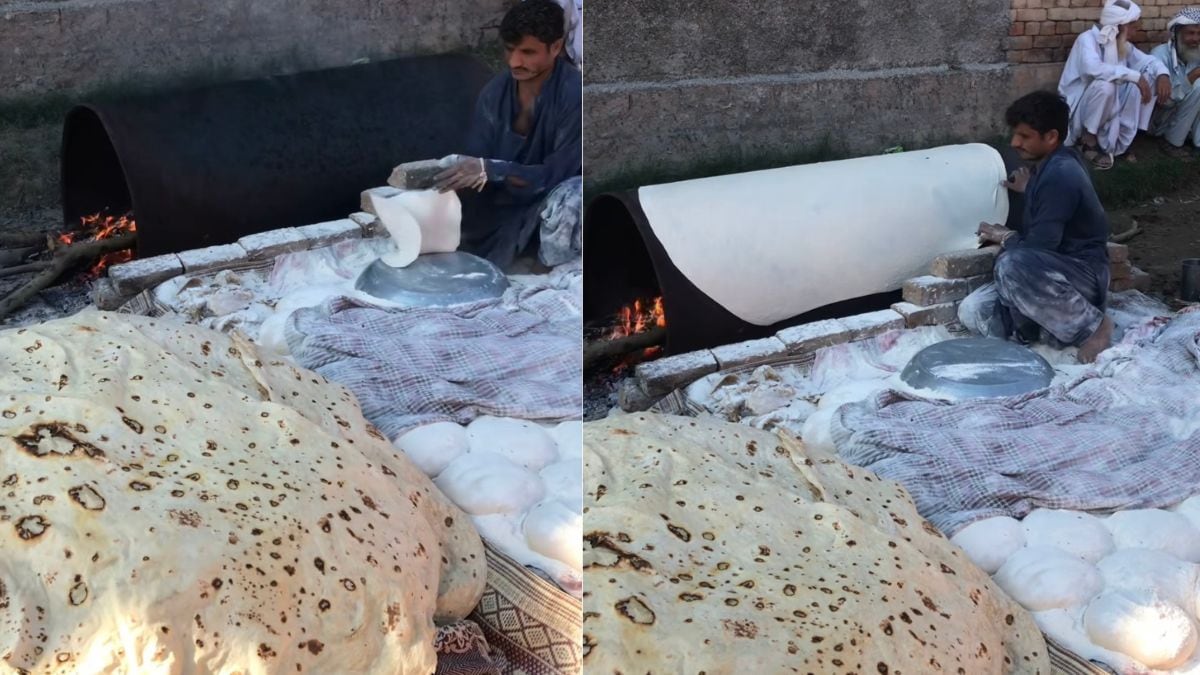 "Blanket Roti": Internet Reacts To Viral Video Of 12-Foot Long Roti Making