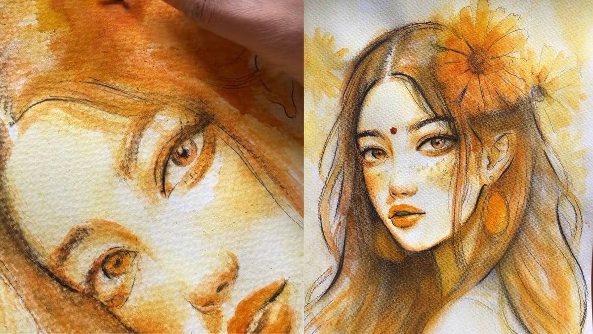 Viral Video Of Artist Making Womans Portrait Using Spices Gets Over 20 Million Views