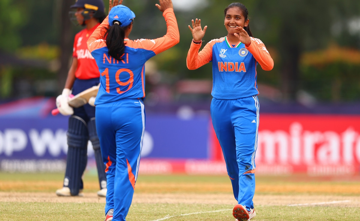 Defending Champions India Thrash England By 9 Wickets To Seal Spot In U-19 Women's T20 World Cup Final
