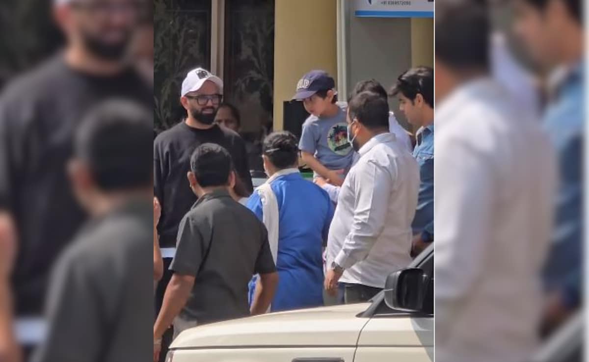 Sons Jeh And Taimur Visit Actor At Lilavati Hospital