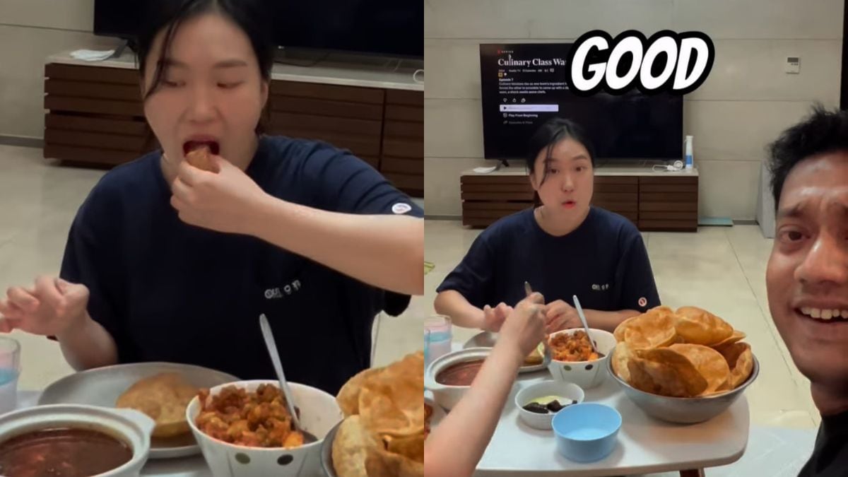 Watch: Indian Mans Korean Sister-In-Law Tries Aloo Poori For The First Time