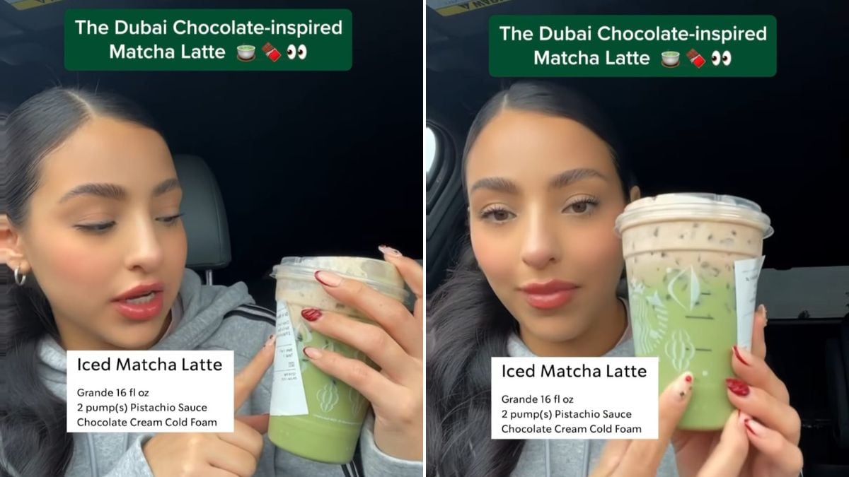 Woman Creates Viral Dubai Chocolate-Inspired Matcha Latte, Starbucks Is "Obsessed"