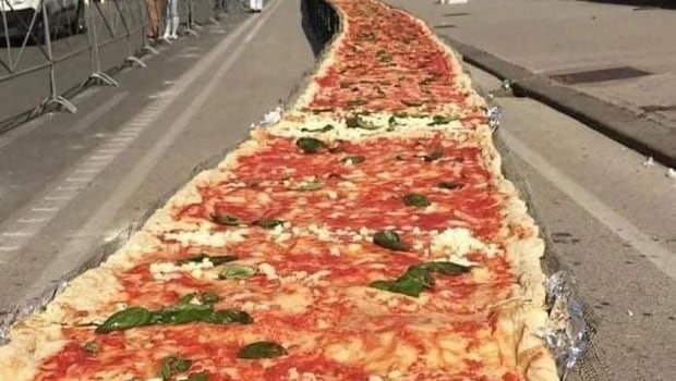 A unique pizza at the Pizzafest