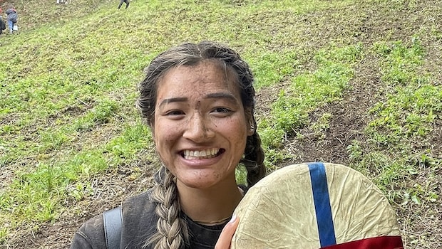 Abby Lampe, 2022 Womens Cheese Rolling World Champion