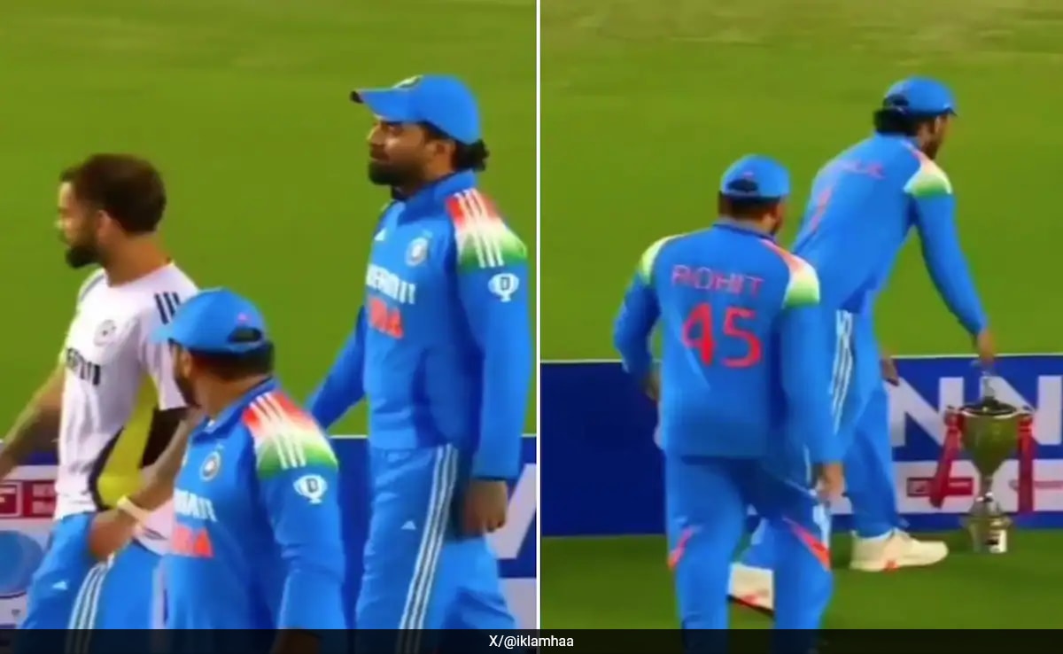 Virat Kohli, Rohit Sharma, KL Rahul Forget India's ODI Series Trophy. Brain Fade Moment Is Viral