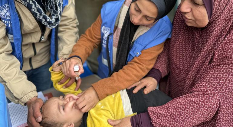 Polio vaccination campaign aims to reach 600,000 children in Gaza