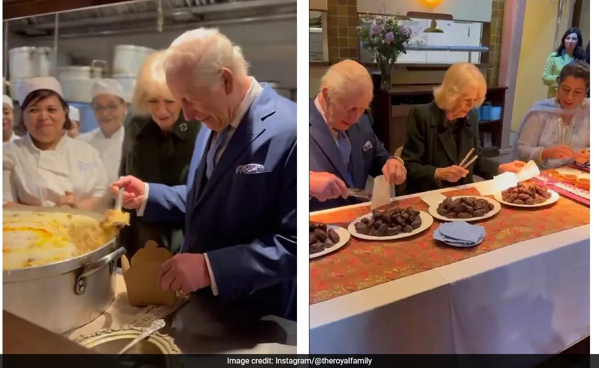 Ahead Of Ramadan, King Charles And Queen Camilla Help Pack Food Donation Boxes At Indian Restaurant In UK