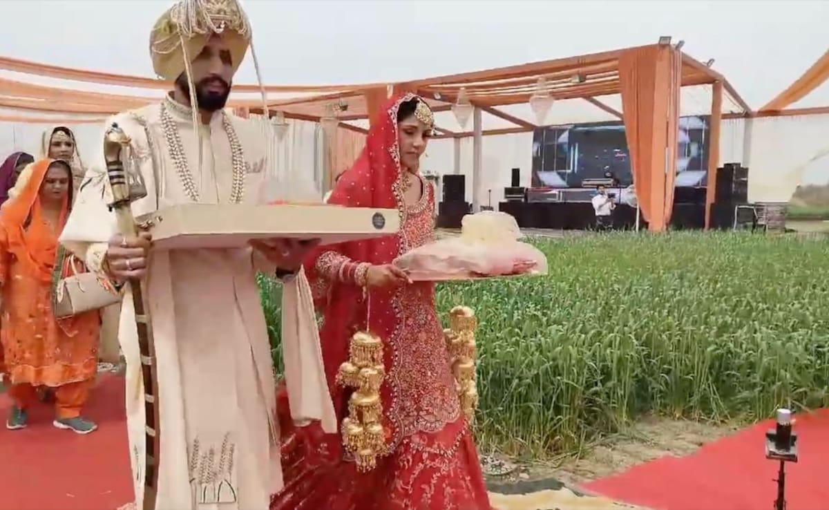 Expat Couple Wed In Punjab's Fields, Say "Inspired By Farmers' Protest"