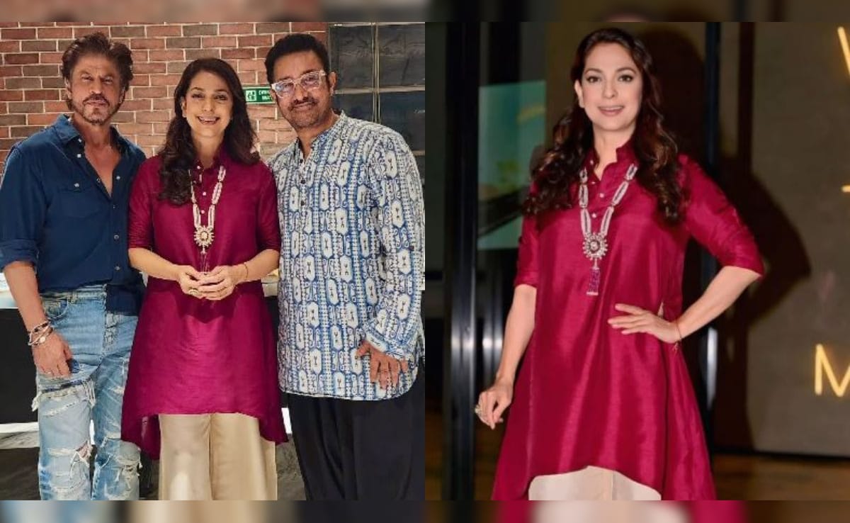 Juhi Chawla Shares Pictures With Shah Rukh Khan And Aamir Khan From The Screening Of Junaid Khan's Film