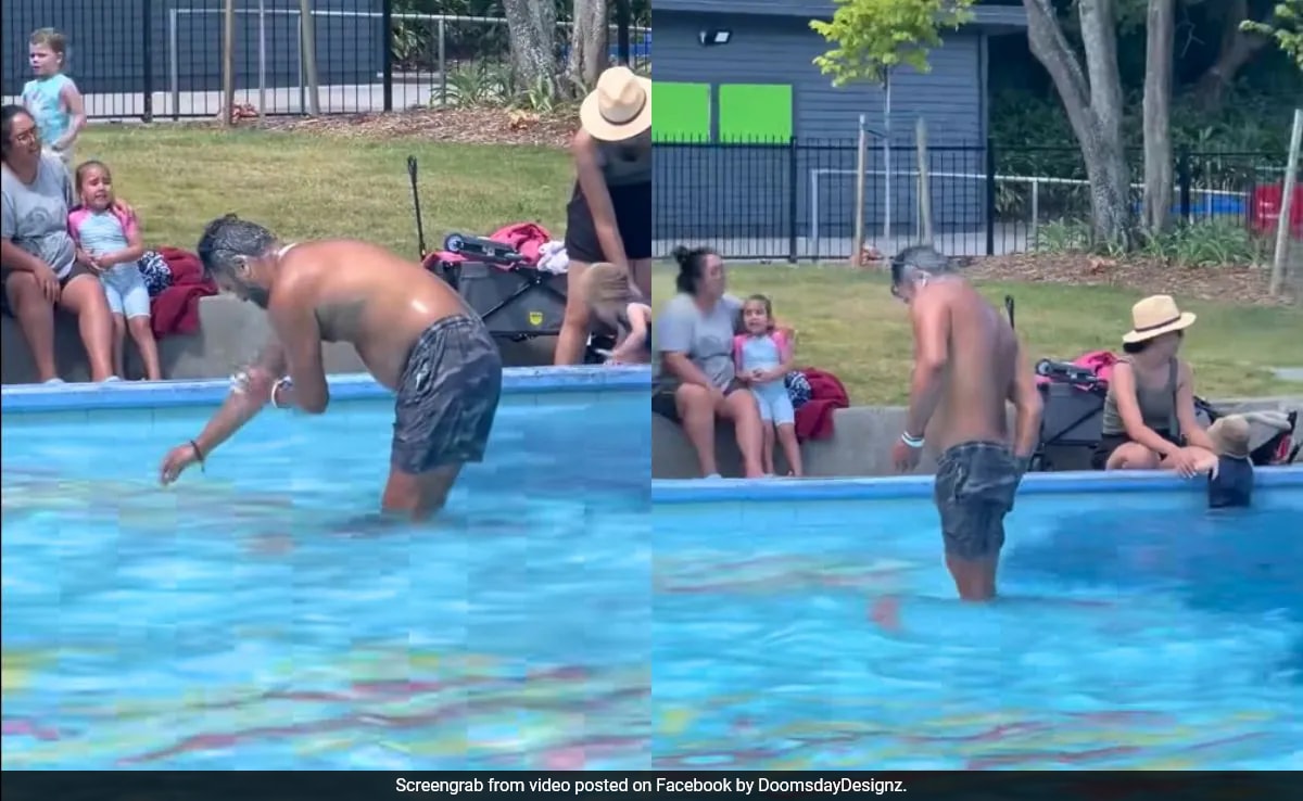 On Camera, Man Cleans Himself In Children's Pool, Parents Horrified
