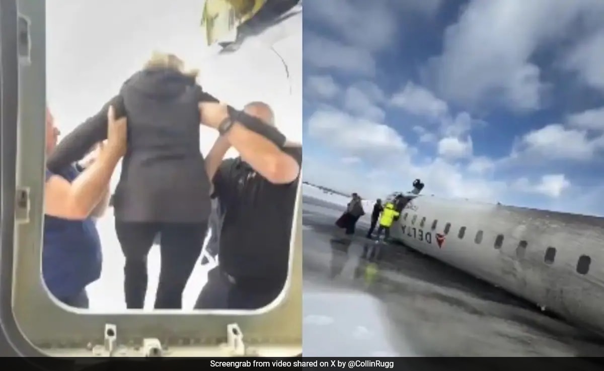 Passenger Films His Rescue From Plane That Crash-Landed In Canada