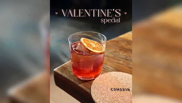 Comorins Valentines cocktail menu