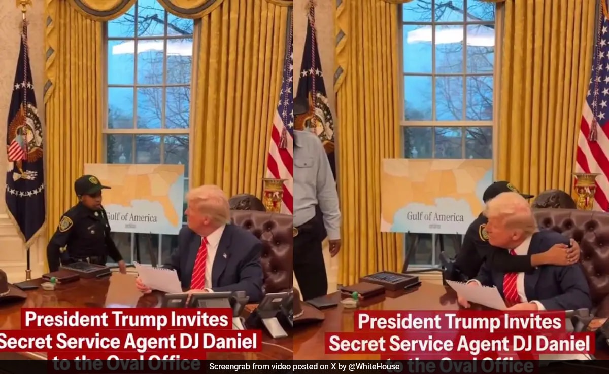 13-Year-Old Secret Service Agent's "Big Hug" For Donald Trump
