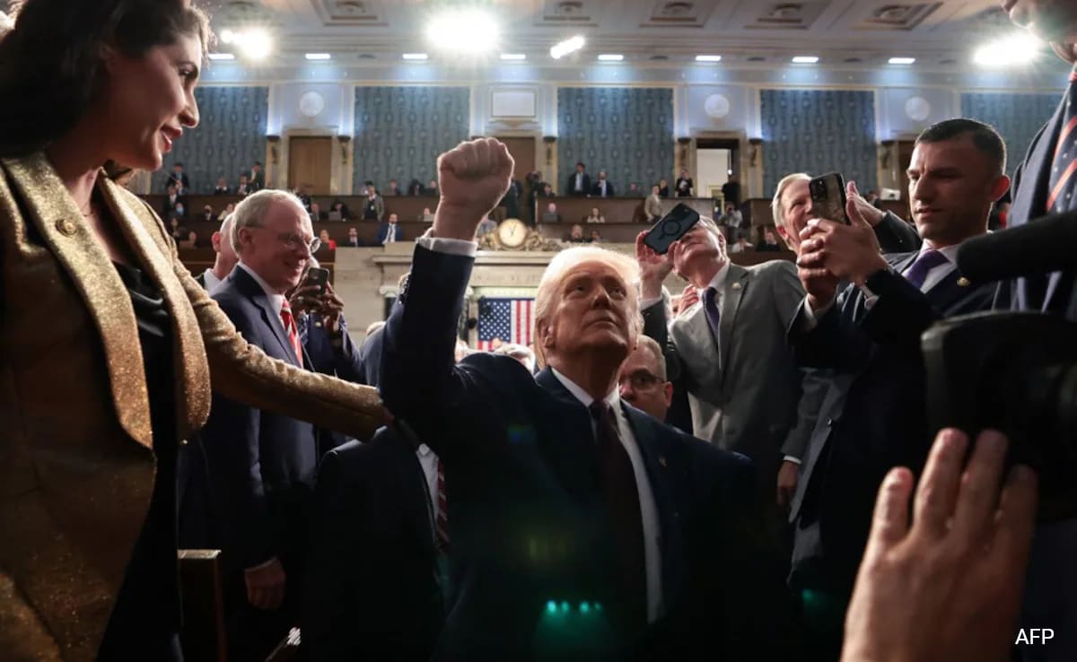 "America Is Back," Donald Trump Declares In Explosive Speech To US Congress