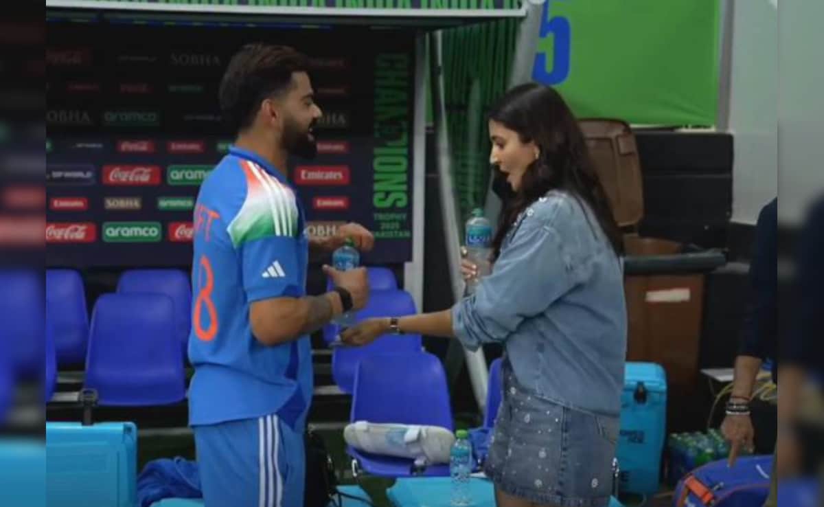 Virat Kohli's Special Moment With Wife Anushka Sharma After Champions Trophy Triumph. Watch