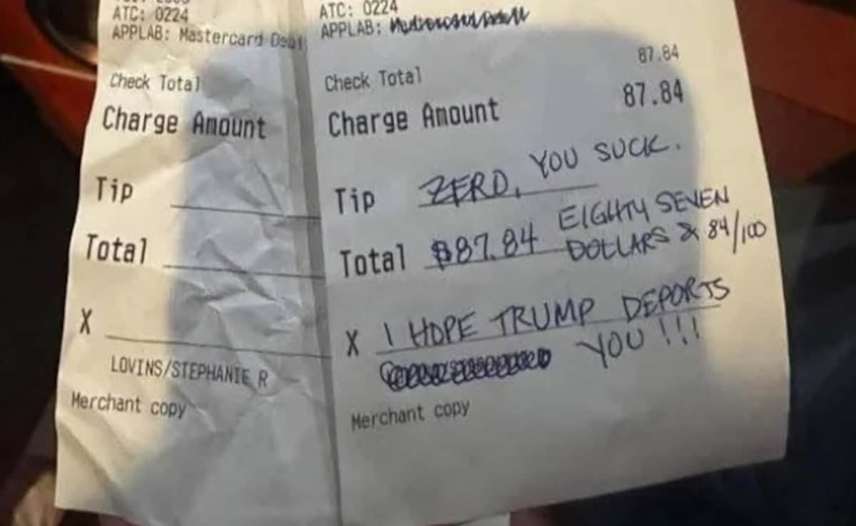 After US Woman's "Hope Trump Deports You" Note, Big Crowdfunding For Waiter