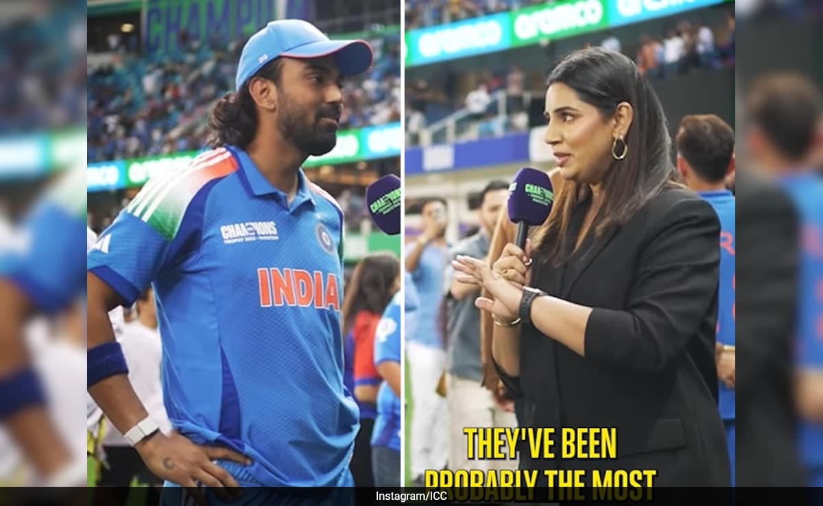 “Not Fun, Sanjana”: KL Rahul Stumps Jasprit Bumrah’s Wife During Champions Trophy Interview