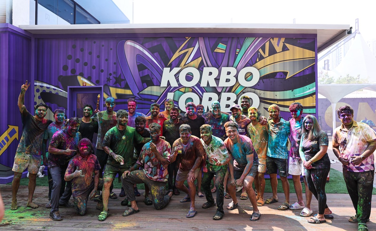 IPL 2025: KKR Players And Coaching Staff Celebrate Holi At Training Camp