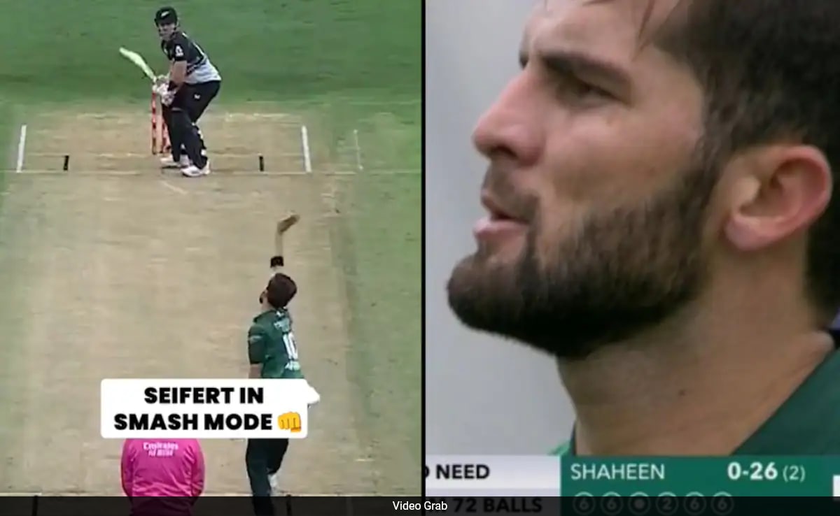 26 Runs In 6 Balls: Shaheen Afridi Ripped Into By New Zealand Star Tim Seifert. Watch