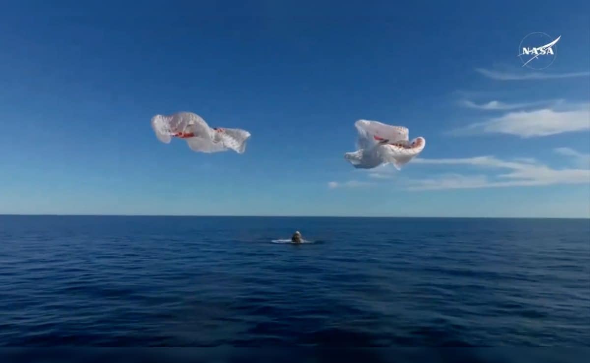 Moment Sunita Williams' Spacecraft Splashed Down Off Florida Coast
