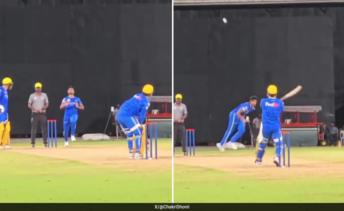 MS Dhoni's Helicopter Dispatches Matheesha Pathirana's Yorker, Don't Miss R Ashwin's Reaction. Watch