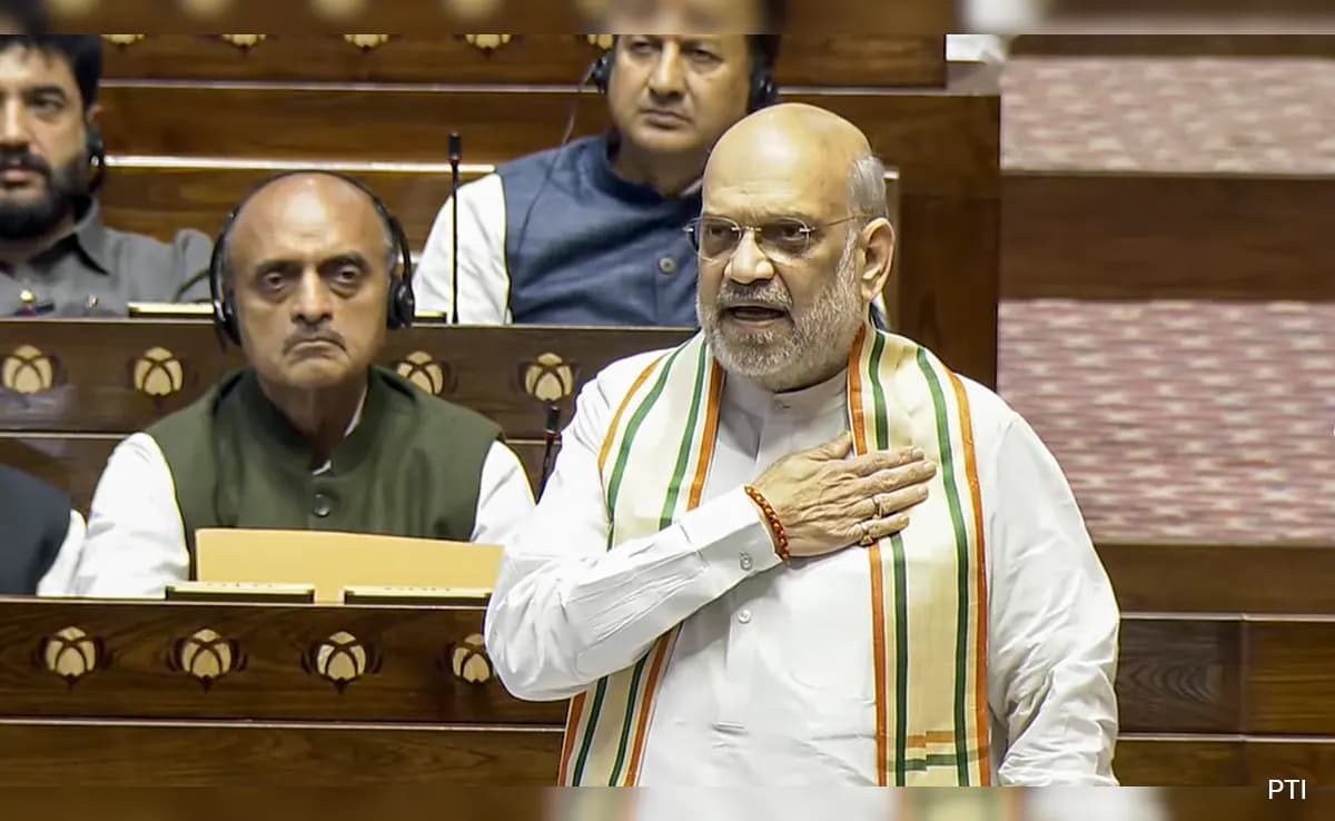 Amit Shah In Rajya Sabha