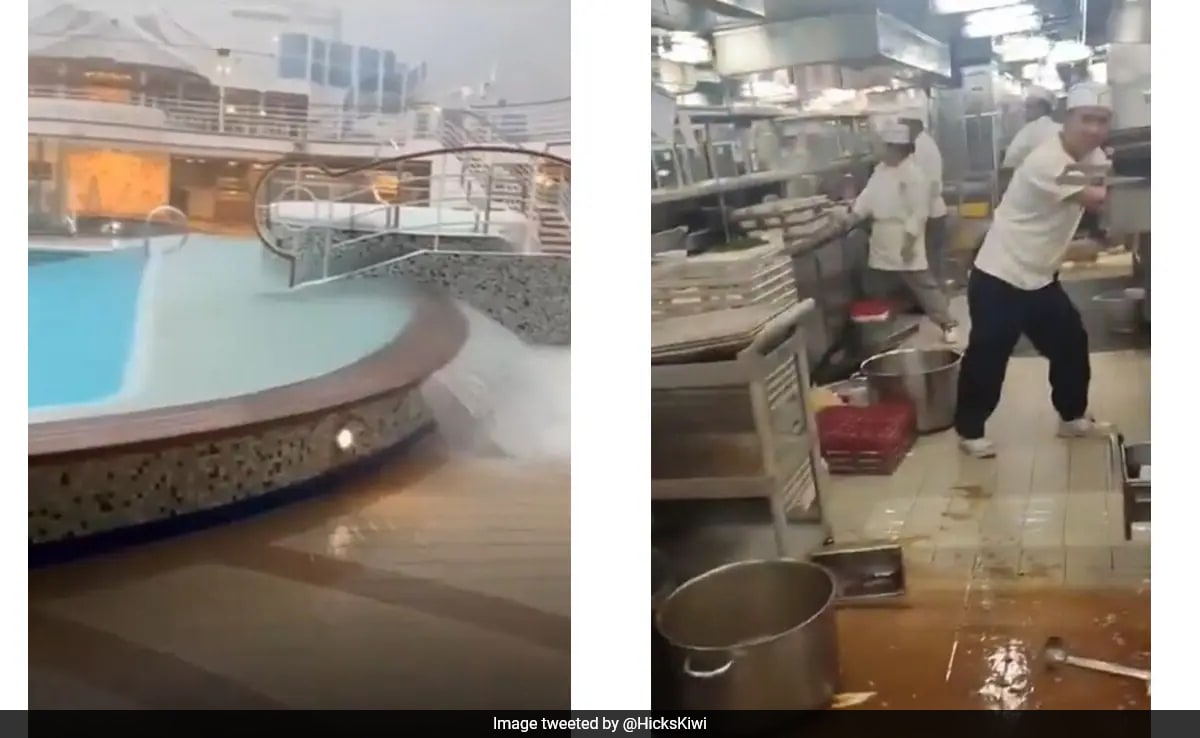 Dramatic Footage Shows Cruise Ship Tilting Sideways, Injuring 16 Passengers