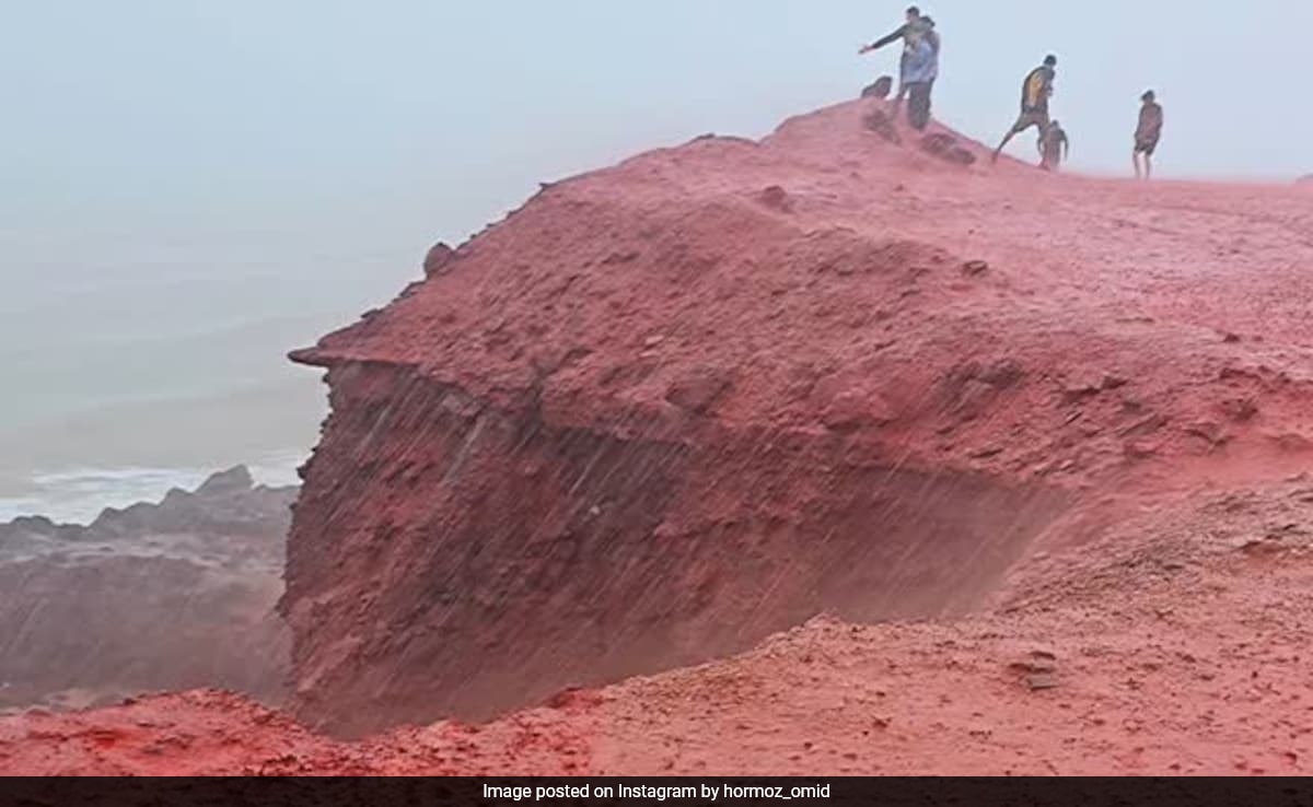 Iran Beach Turns Bright Red After Mysterious "Blood Rain"