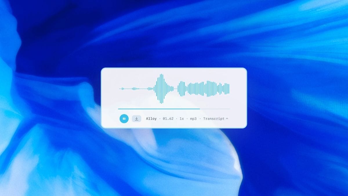 OpenAI Introduces New Audio Models in API, Can Be Used for Agentic Workflows