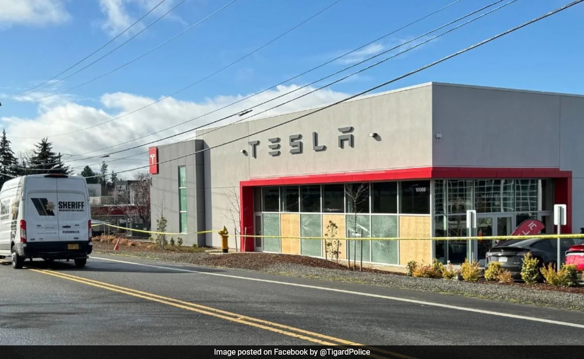 Shots Fired At Tesla Showroom Amid Protests Against Musk, 2nd Time This Week