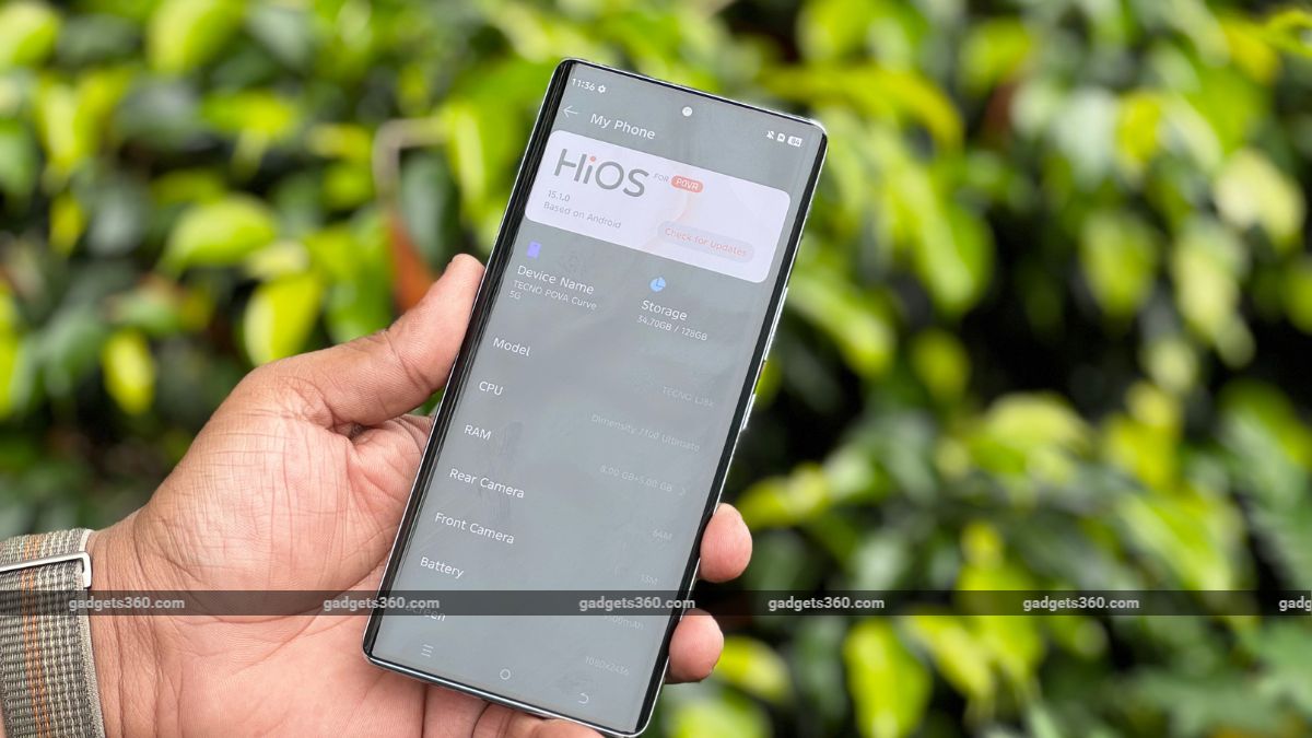 tecno pova curve review ndtv back software Tecno Pova Curve