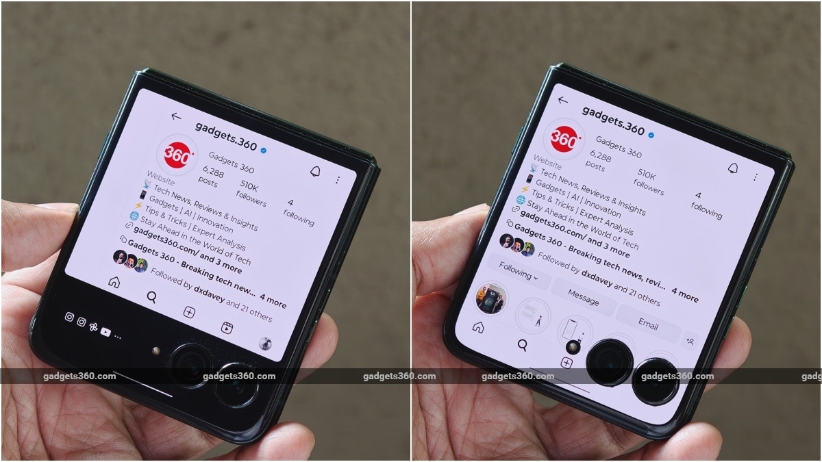 motorola razr 60 ultra cover display app layout gagdets 360 MotorolaRazr60Ultra  Motorola