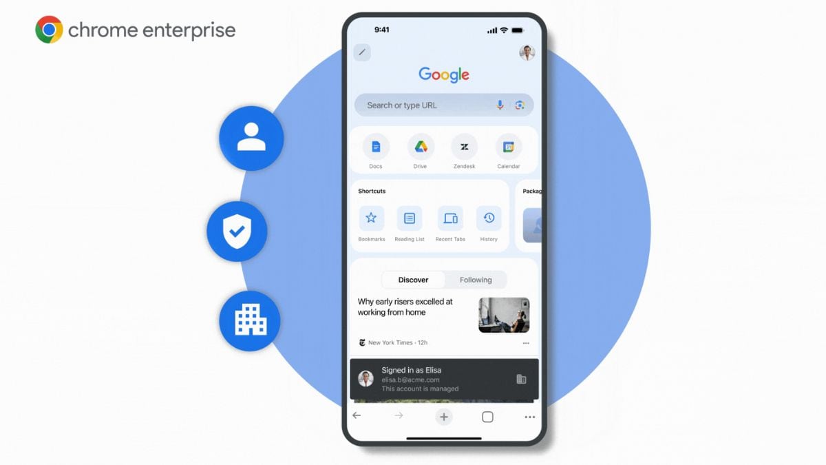 Google Chrome for iOS Gets Seamless Account Switching Between Personal and Work Profiles