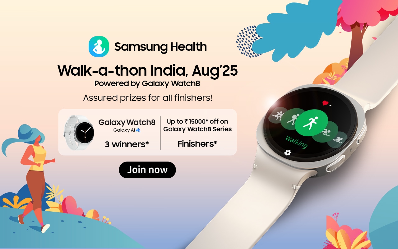 Step Into Wellness With Samsung: Join Walk-a-Thon India Challenge