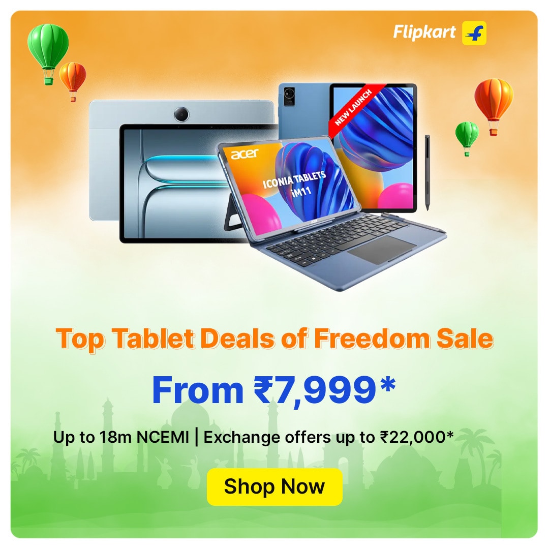 Flipkart Freedom Sale: Top Tablet Deals You Shouldn’t Miss