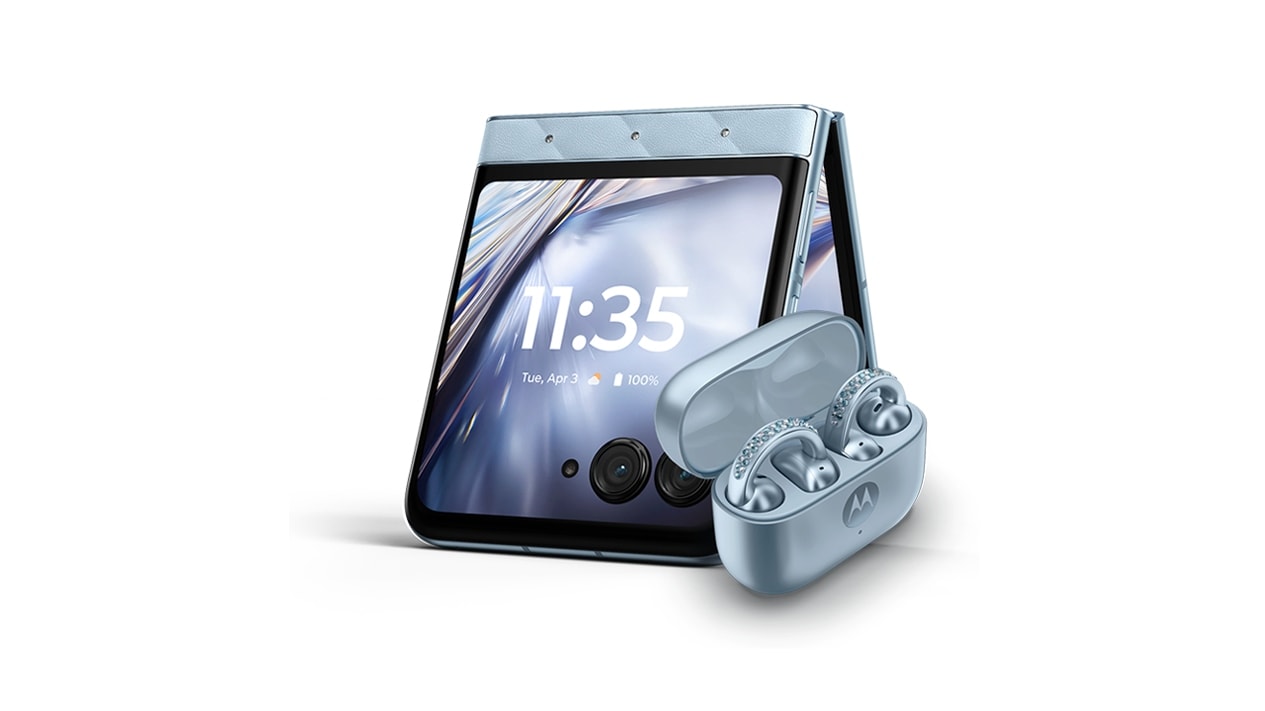 Motorola Razr 60, Moto Buds Loop Now Available in Swarovski Crystal-Studded