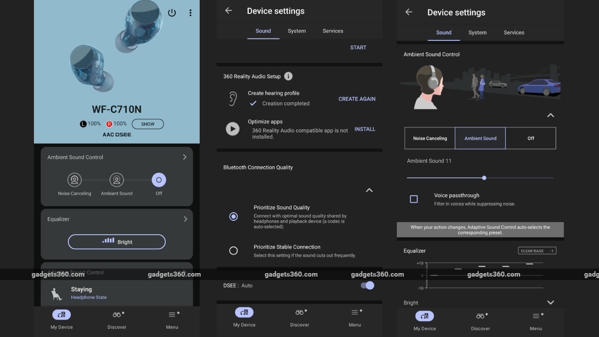 sony wf c710n gadgets 360 review inline2 Sony Sound Connect