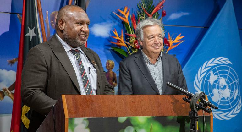 UN chief hails ‘remarkable example’ of Papua New Guinea as he concludes historic trip