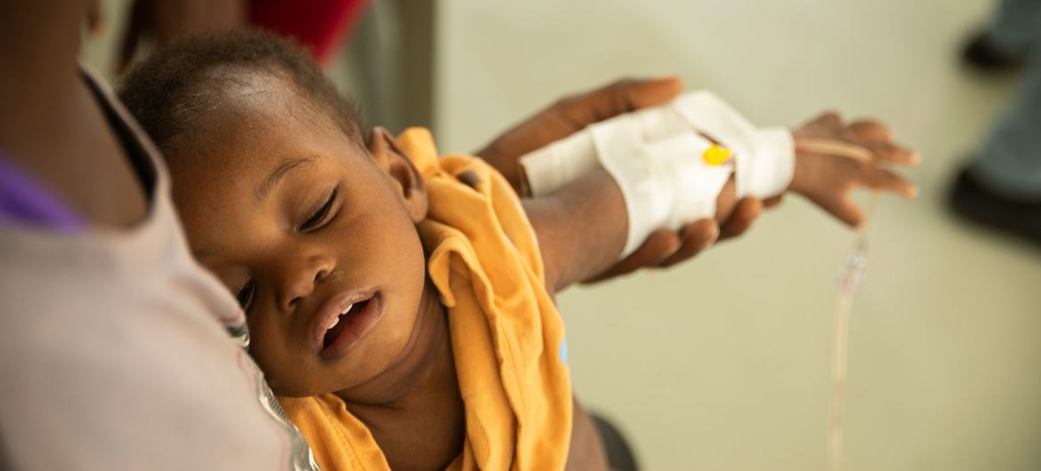 A young child is treated for cholera at a hospital in Port-au-Prince, Haiti. A young child is treated for cholera at a hospital in Port-au-Prince, Haiti.