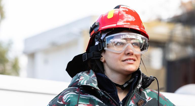 Layal, a Firefighter from Lebanon. Layal, a Firefighter from Lebanon.