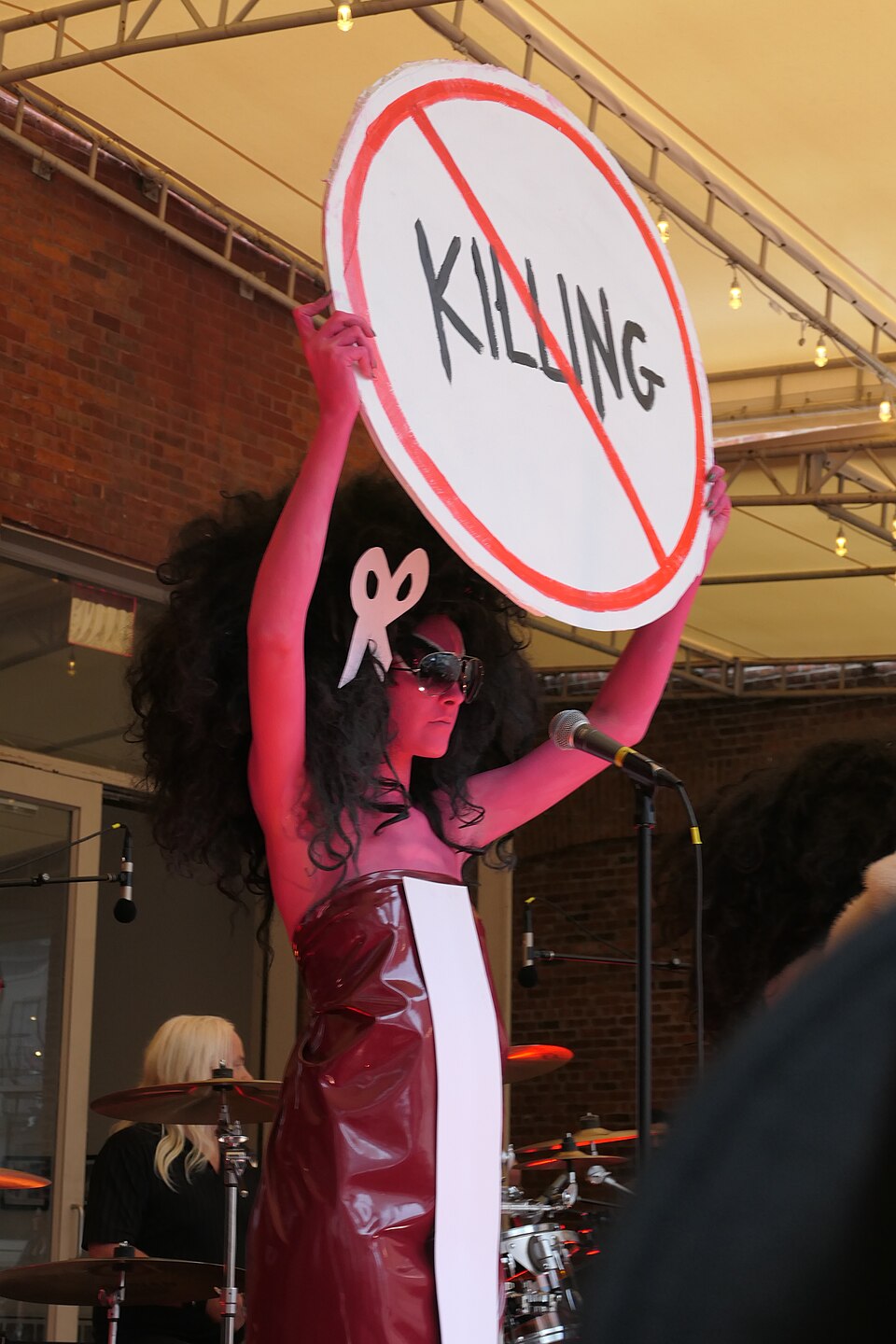 The Voluptuous Horror of Karen Black performs as part of Vaginal Davis' exhibit at MOMA PS1