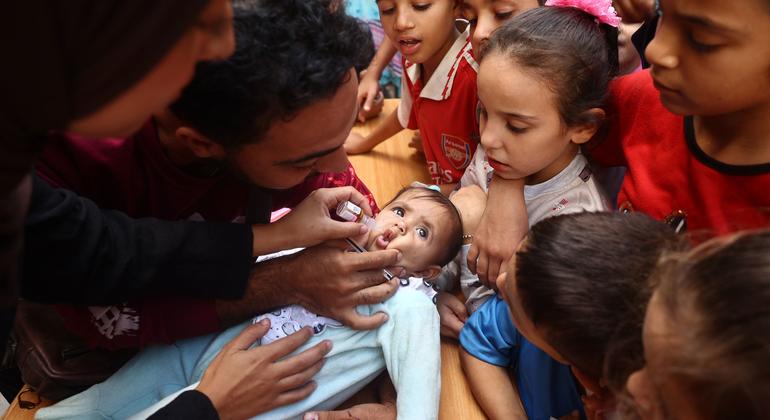 Catch-up immunization campaign ‘a lifeline’ for Gaza’s children