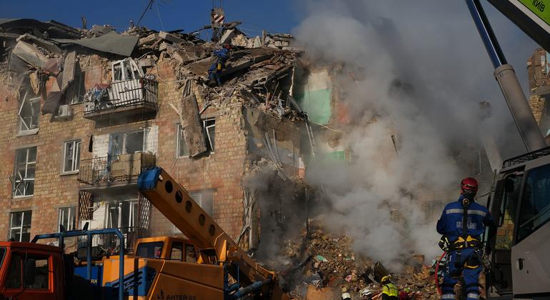 Ukraine: UN condemns latest deadly attack targeting civilians in Kyiv