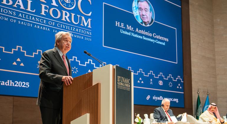 Dialogue is ‘not naïve – it’s necessary’ as global divisions deepen, UN Riyadh forum hears