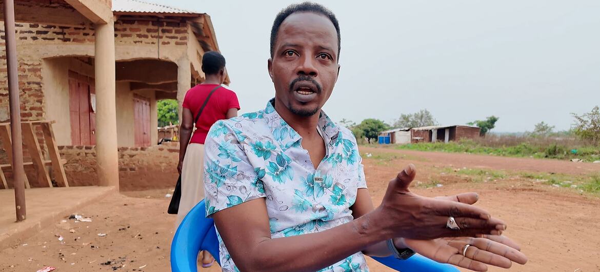 In the Kryandungo camp, Hussein Hashim Taiman lives a life he never imagined. A civil engineer with a master's degree, he used to work in the civil engineering department of the UNAMID mission in Darfur, but today he sits inside a tent, leading the Sudanese refugee community in one of the largest refugee camps in the country.