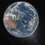 A Moonlit Earth as Seen From Artemis II