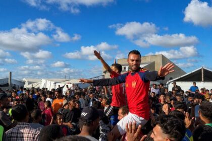 Borrowed boots, borrowed joy: Football thrives in Gaza camps